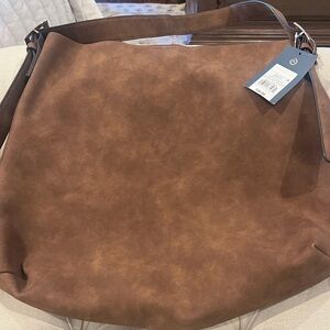 Brown Faux Leather Bag
